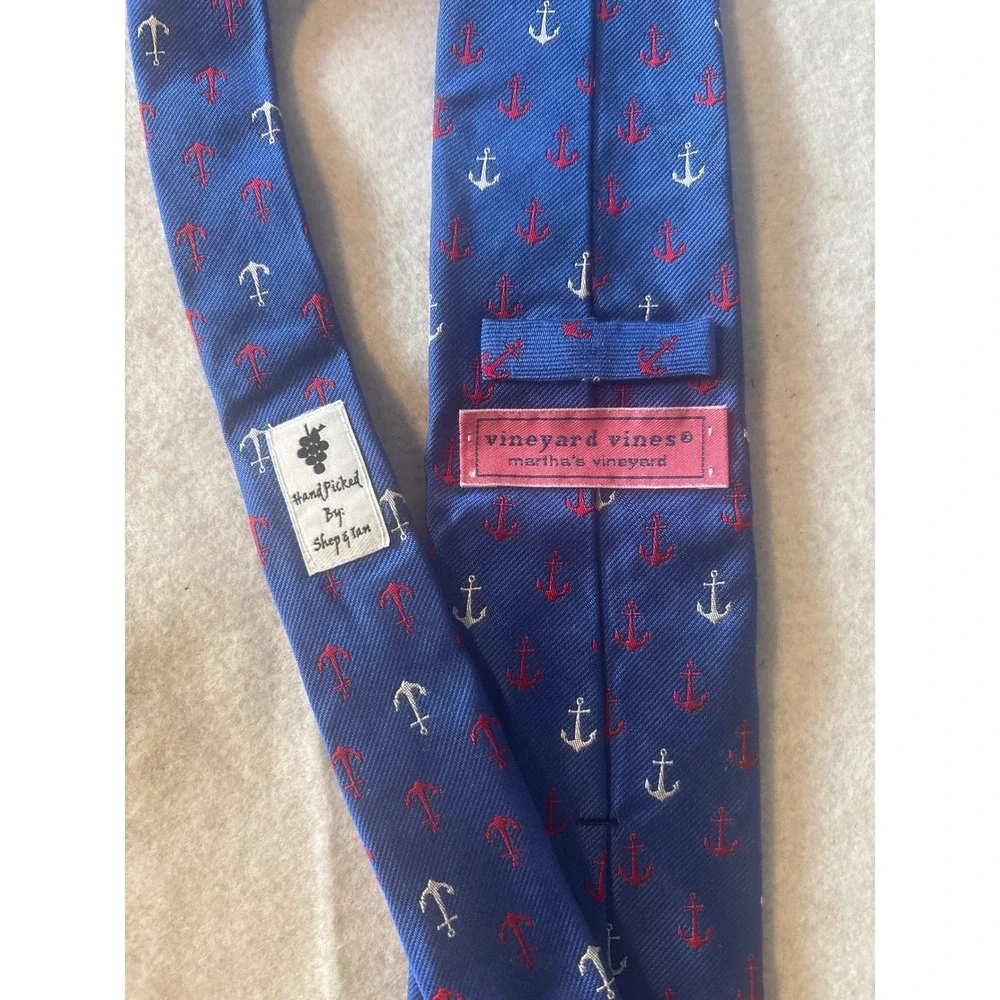Vineyard Vines Flamingo Alligator Silk Tie Mens OS Blue Good Preppy Tropical
